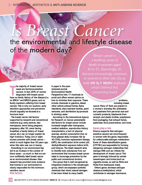 8th Sense -A23818Breast Cancer - Environmental and Lifestyle DiseaseMagazine Articles